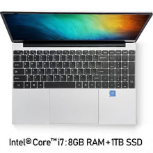 Load image into Gallery viewer, Intel Core i7 Notebook Computer 15.6 inch 8GB RAM 256GB/512GB/1TB SSD J3160 Quad Core Laptops With FHD Display Ultrabook