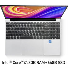 Load image into Gallery viewer, AMOUDO 15.6 inch i7 Gaming Laptops 8G RAM 1TB 512G 256G 128G SSD Laptop Ultrabook Dual Band WIFI Win10 Notebook Computer